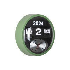 Nástenné hodiny Round Flip Karlsson KA6030GR, 33cm